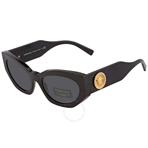 Versace Grey Cat Eye Ladies Sunglasses VE4376B GB1/87 54